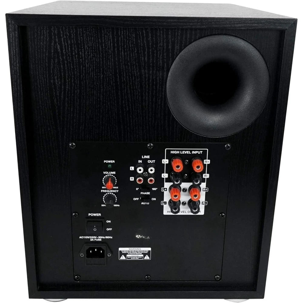 600W Powered Home Theater Subwoofer Delivers Deep Bass For Movies, Music And Gaming