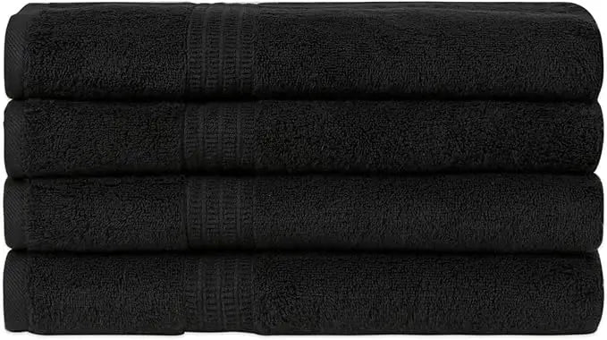 PremiumUltraPlush Organic Cotton 4-Piece BathTowel Set 500GSMAbsorbent TurkishHotelQuality