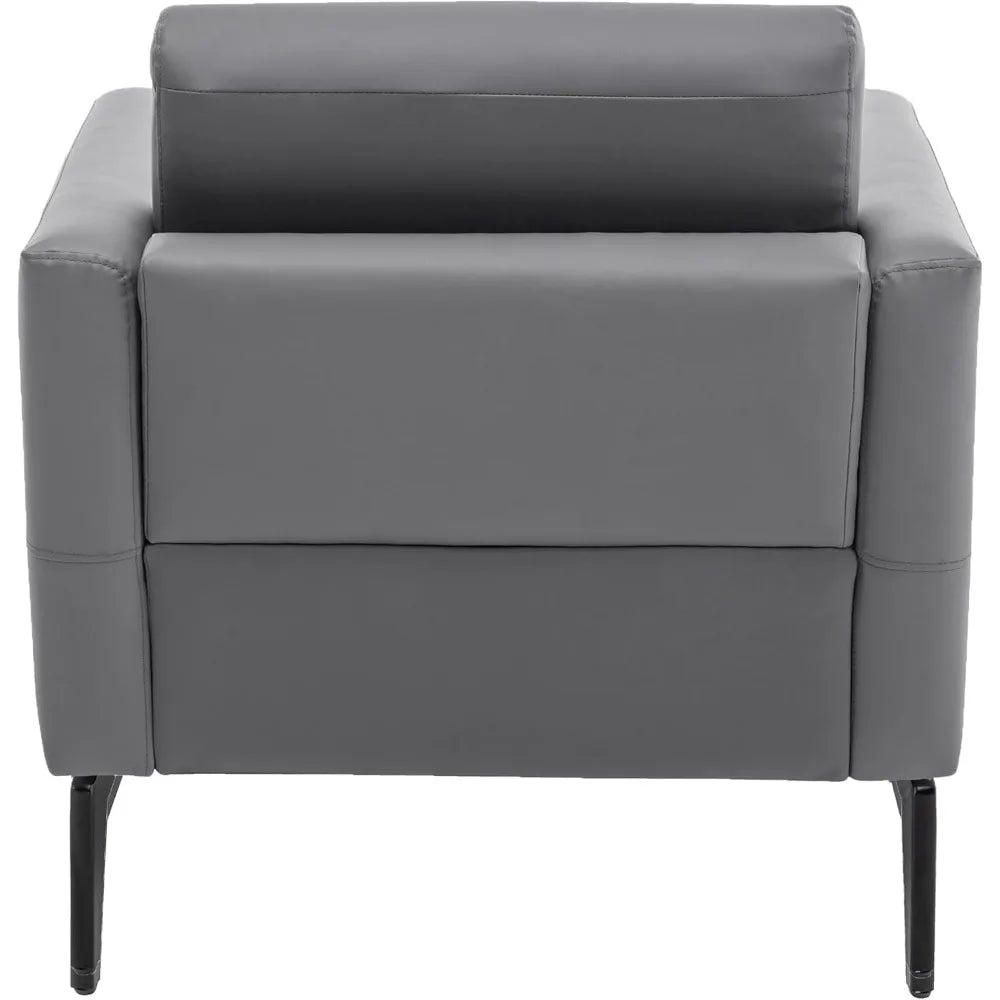 Leather Contemporary Chair For Compact Living Spaces Nooks