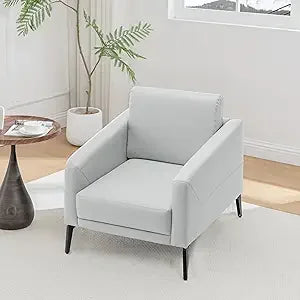 Leather Contemporary Chair For Compact Living Spaces Nooks