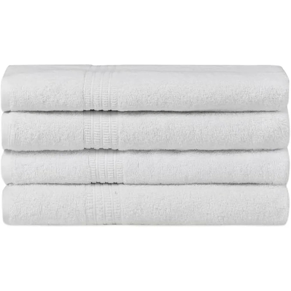 PremiumUltraPlush Organic Cotton 4-Piece BathTowel Set 500GSMAbsorbent TurkishHotelQuality