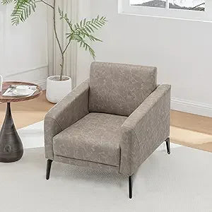 Leather Contemporary Chair For Compact Living Spaces Nooks