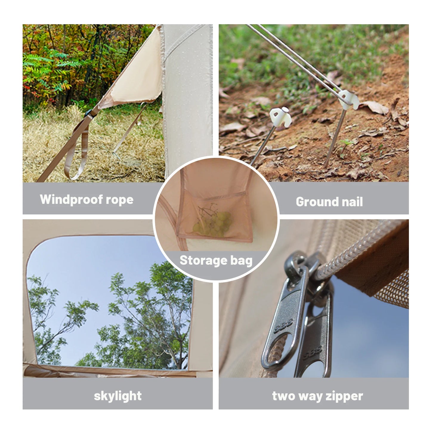 Your Humble Home Goods Inflatable Camping Tent Self Supporting Blow Up Easy Setup Waterproof Windproof