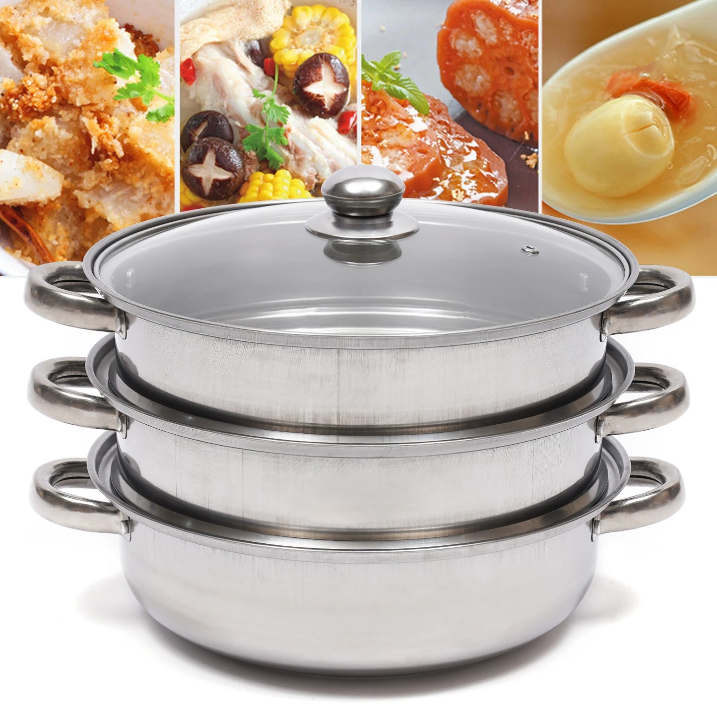 Your Humble Home Goods Multifunction 3-Tier Steam Cooker