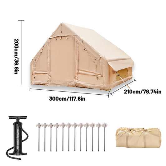 Your Humble Home Goods Inflatable Camping Tent Self Supporting Blow Up Easy Setup Waterproof Windproof