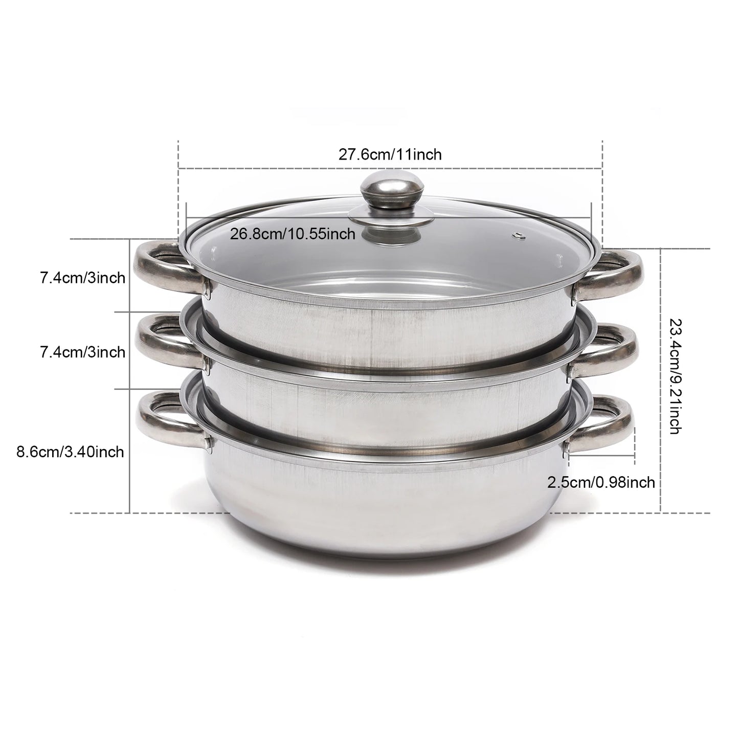 Your Humble Home Goods Multifunction 3-Tier Steam Cooker