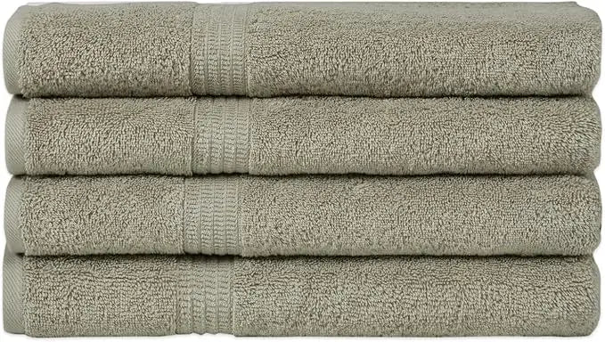 PremiumUltraPlush Organic Cotton 4-Piece BathTowel Set 500GSMAbsorbent TurkishHotelQuality