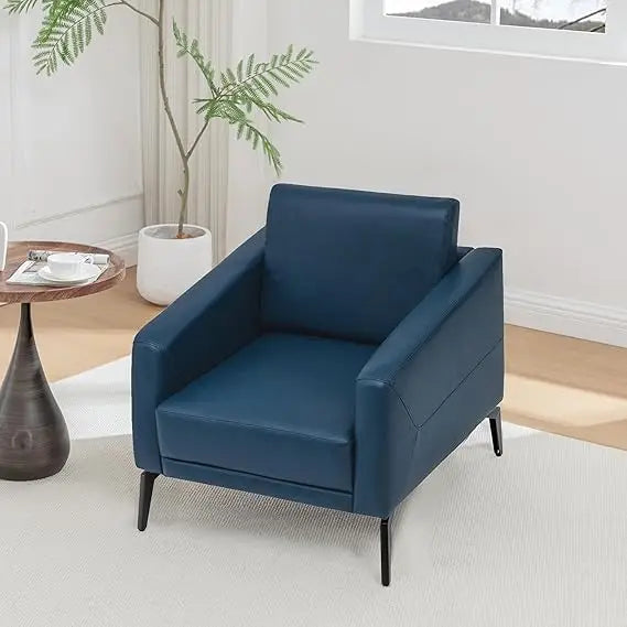 Leather Contemporary Chair For Compact Living Spaces Nooks